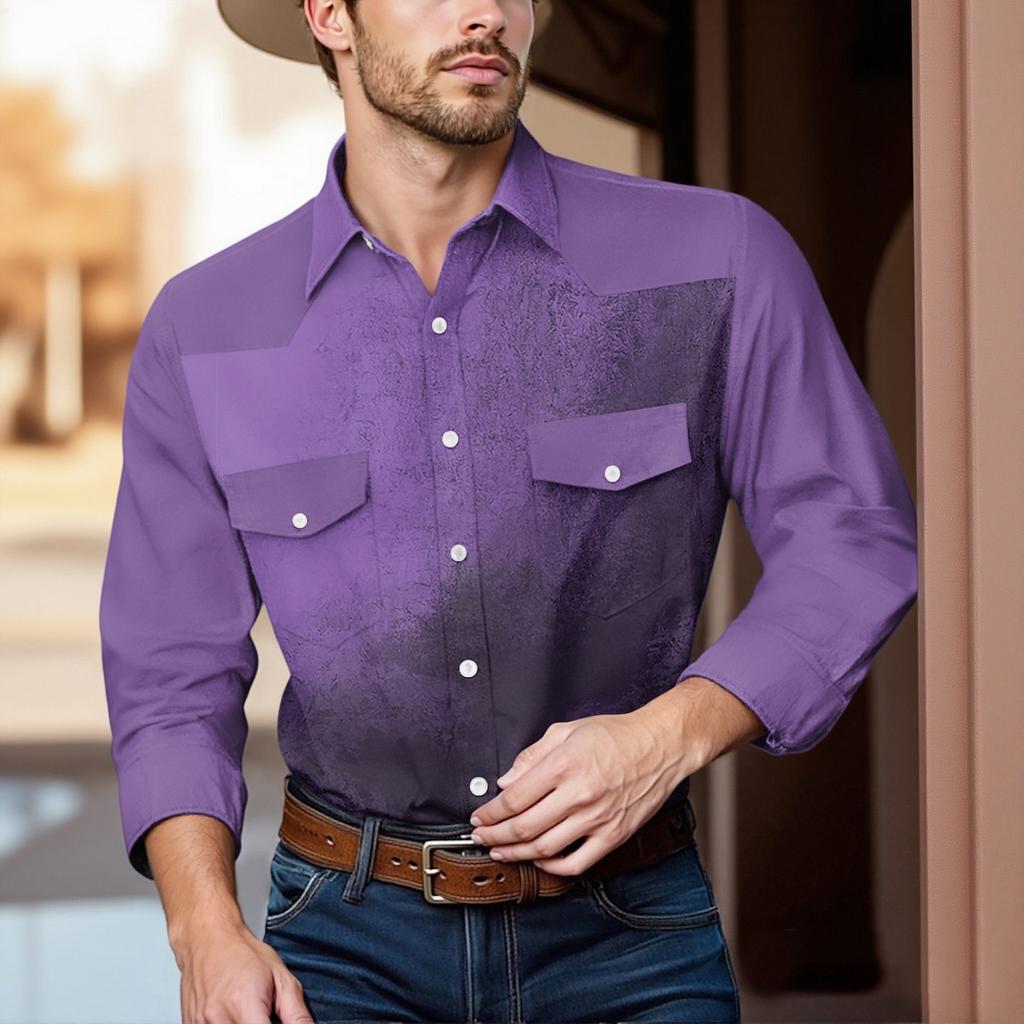 Men'S Fashionable Lapel And Shoulder Length Short Sleeved Casual Top