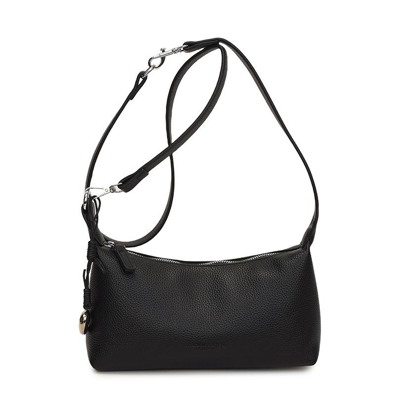 

Simple natural lunch box bento bag, new portable underarm bag, fashionable messenger bag, shoulder bag. чорний