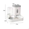 2 In 1 , Automatic Cat Drinker Bowl, Feeder and Water Dispenser Feeding Bowl