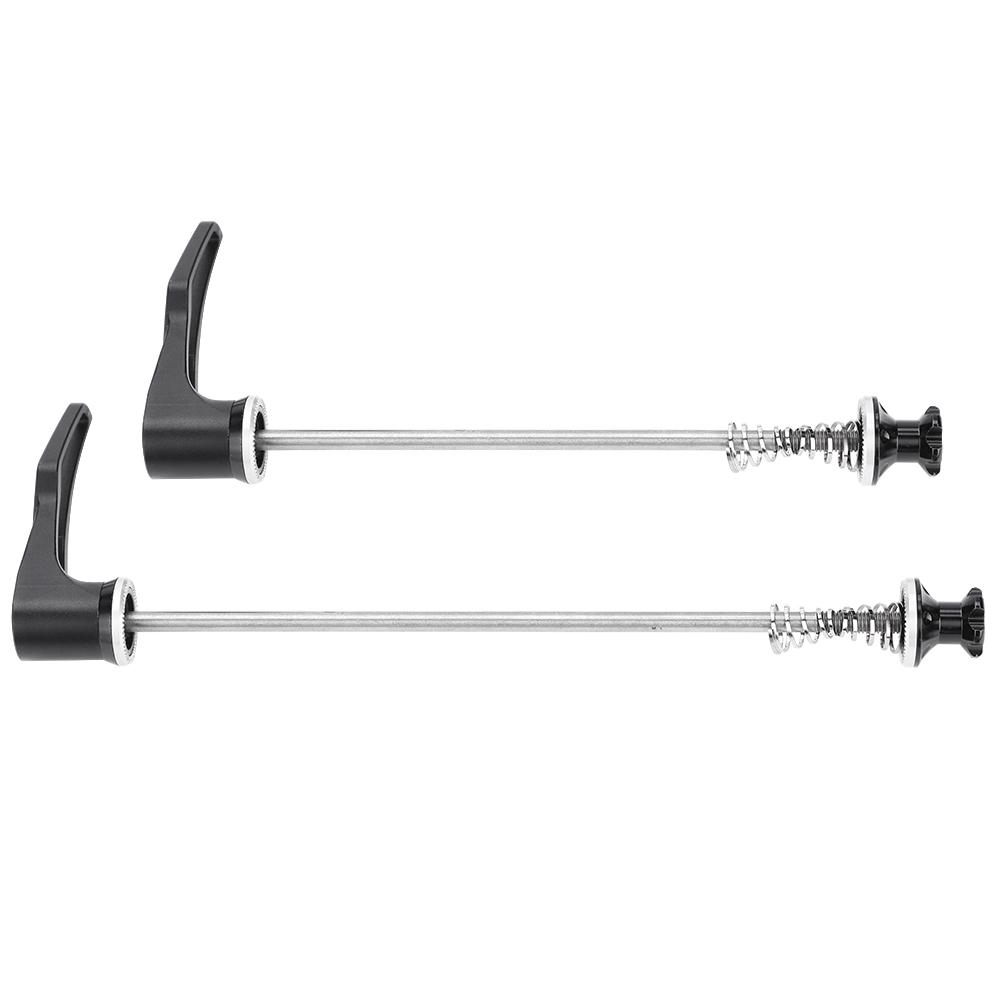 2pcs Mountain Bike Quick Release Road Bicycle Cycling Skewers (Black 100 130 for Mountain Bike)