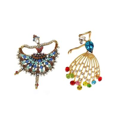 Vintage Ballet Dancer Brooch Alloy Crafted Dance Inspired Jewelry Perfect Gift For Dance Lovers Women