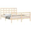 VidaXL Bed Frame with Headboard 160x200 Cm Solid Wood 3193996