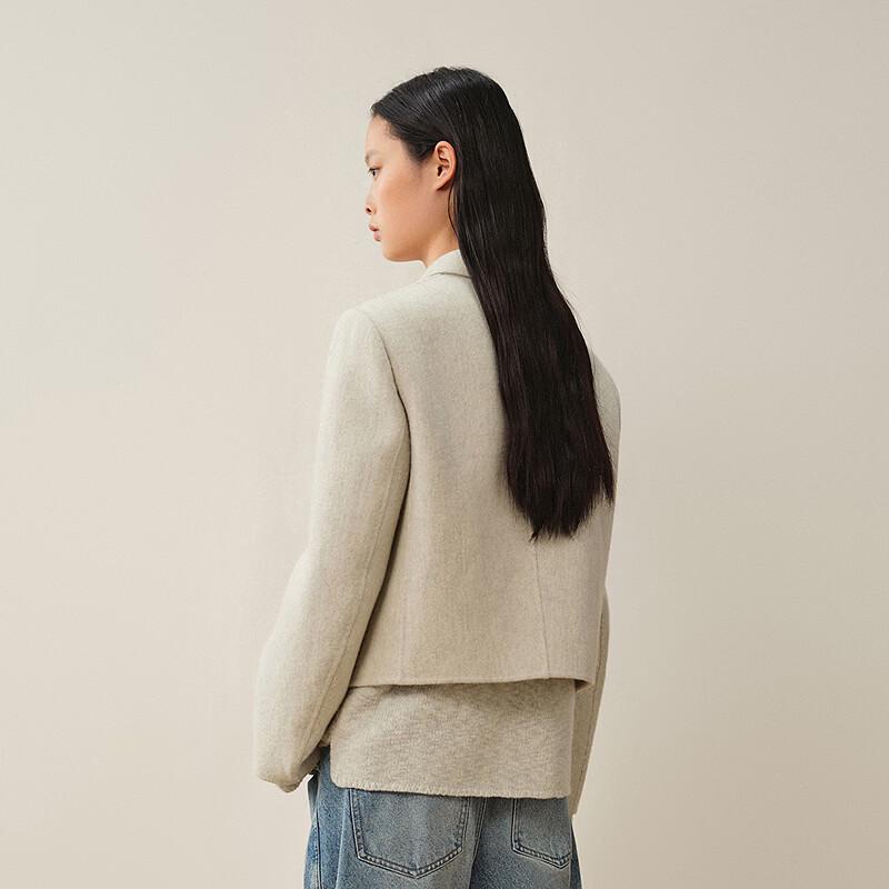 LESS Women's Loose Wool Blend Blazer