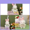 Cartoon Bunny Keychain Plush Toy With Lace Detail For Girls And Kids