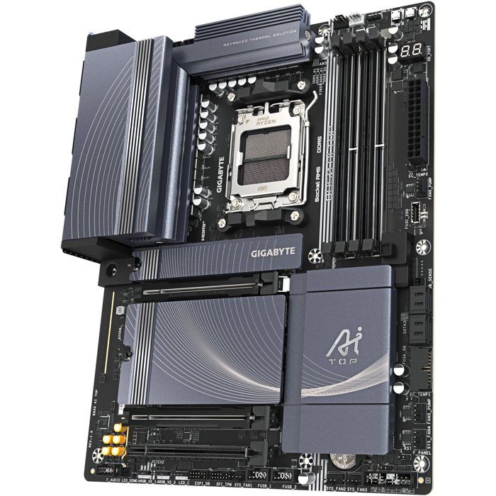 Carte mère - GIGABYTE - B850 AI TOP - Format ATX - Chipset AMD B850 - DDR5 &amp; PCIe 5.0 - WiFi 7