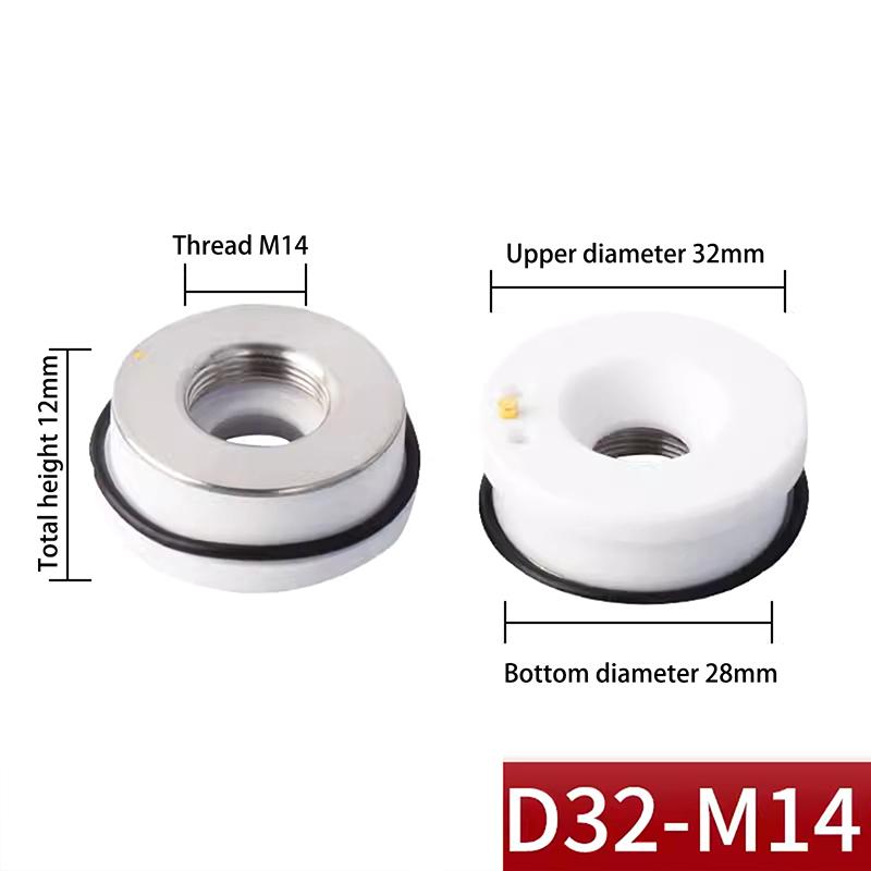 Laser Ceramic Ring D28 M11 D32 M14 Ceramic Nozzle Holder For 3D Raytools Boci Precitec Ktx Ktxb