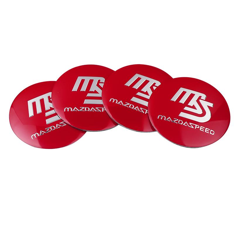 4 Stück/Set Auto Radnabenkappen Aufkleber für Mazda 2 3 5 6 Axela Atenza Speed 6 CX-3 CX-4 CX 5 CX-7 CX-8 CX-9 Demio MPS Miata
