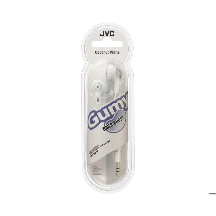 Écouteurs Intra-auriculaires - JVC - HA-F160-W-E - Filaire - Blanc - Confortable