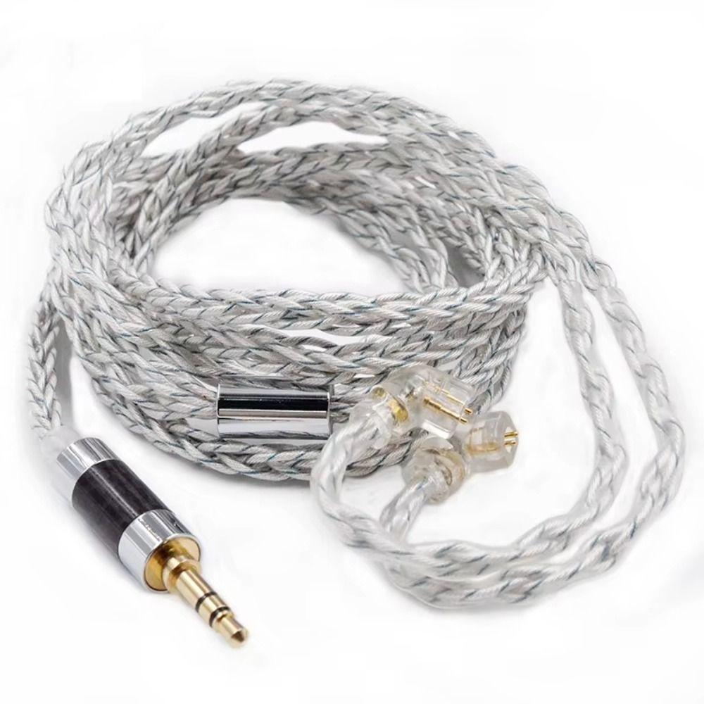 784 Cores KZ Earphones Cable Silver Plated Headset Wire KZ KZ Headphone Cord For ZSN PRO ZSX DQ6