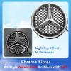 XHXII1 2025 New For Mercedes Benz Car Front Grill Emblem Star Badge 3D Mirror OE Style Flat Surface For Mercedes Benz W245 W204 X204 B1
