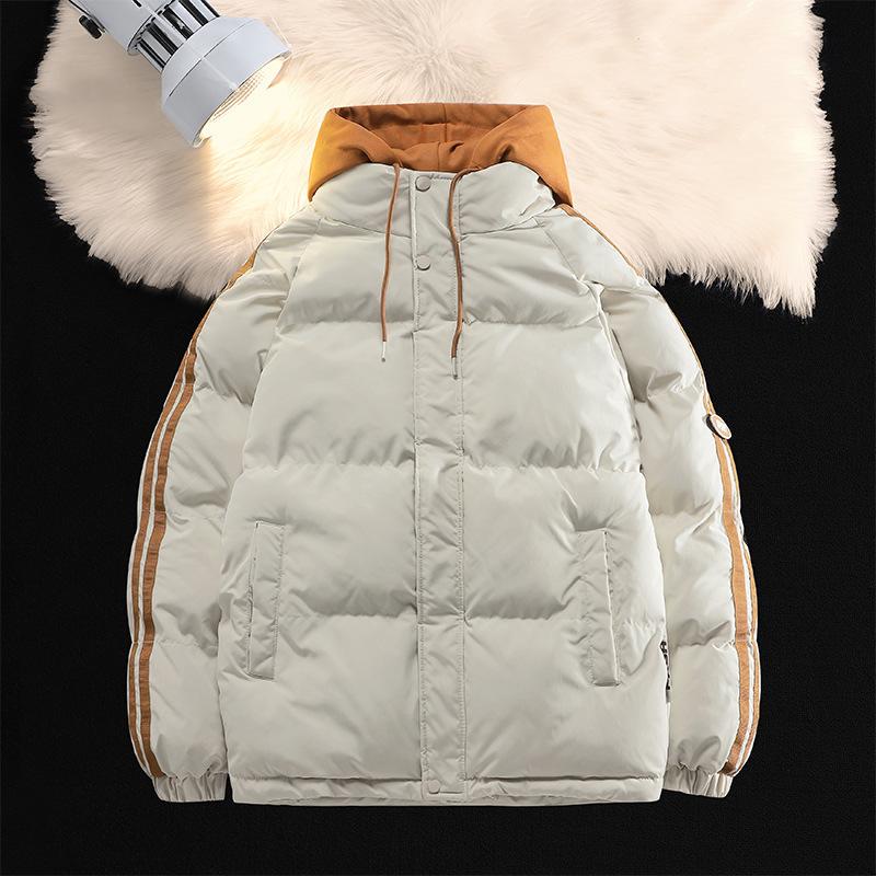 

Новая хлопковая одежда для мужского осенне-зимнего отдыха, два предмета утолщенных теплых хлопковых курток с набивкой 3XL хаки