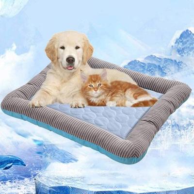 Selbstkühlende Matte für Katzen, Sommer, kühl, waschbar, Eisseide, für kleine und mittelgroße Hunde