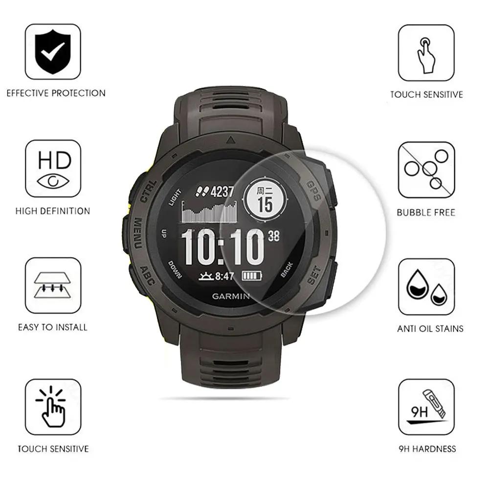 2 In 1 Protector Case + Screen Protector for Garmin Instinct 2 2S Watch Soft TPU Protective Cover Shell Tempered Glass Film