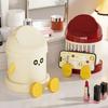 with Lid Desktop Trash Can Round Storage Bucket Creative Waste Bin  Dormitory