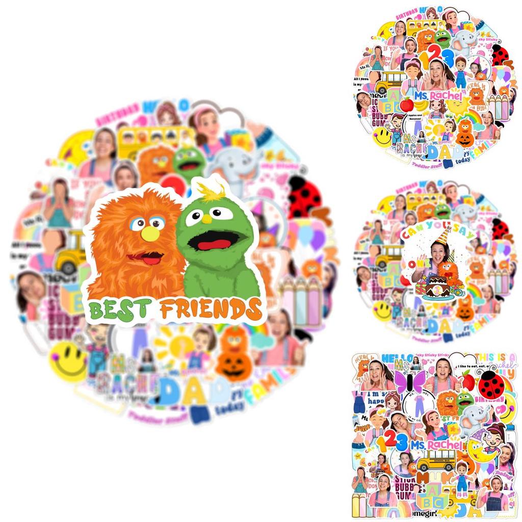 Ms Rachel Educational Stickers For Kids Featuring Unique Shapes Ideal For Learning And Fun