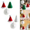 3x Christmas Paper Honeycomb Ornaments 3D Crafts Reusable Multipurpose Decorative Hanging Decorations for Celebration Holiday