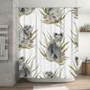 Watercolor Koala Bathroom Curtain Shower Drape Decorative Artistic Fabric Waterproof