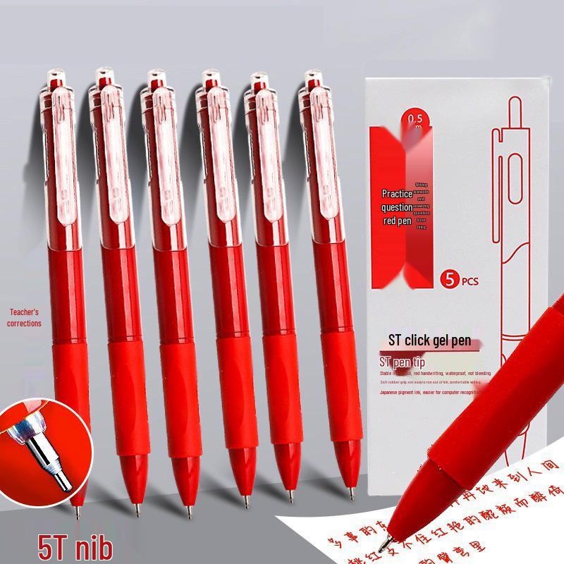 ST Red Correction Pen: Press-Activated Neutral Pen for Teachers – Perfect for Error Marking