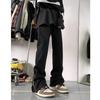 Hong Kong Trendy Men'S Summer New 2024 Personalized Letter Jeans Hip Hop Ins Trendy High Street Trendy Rascal Handsome Pants