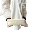 Wide-Leg Corduroy Fleece-Lined Pants: Warm, Thick, High-Waist, Straight-Leg Casuals for Women, Girls & Boys - Perfect for Autumn & Winter.