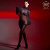 Ultra-Thin 5D High Neck Shiny Seamless Bodysuit Hollow Sexy Backless Open Crotch Transparent Silky Fun Full Body Suit