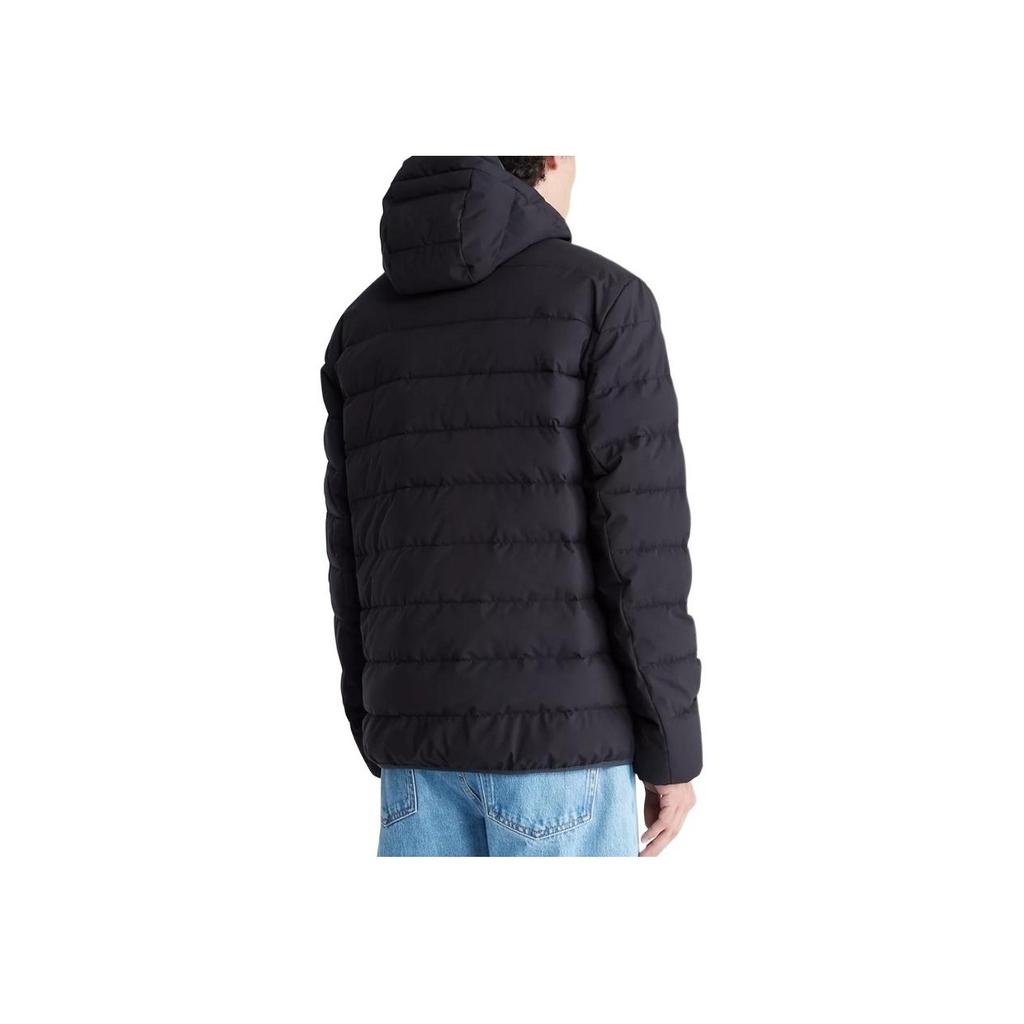 Calvin Klein Minimalist Comfortable Versatile Hooded Long Sleeve Puffer Jacket Men jackets Black 81QP527-001