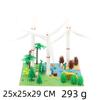 Wind Turbine Small Particle Assembly Building Model Windmill Garden Scene Decoration Diy Building Block