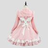 Daily Japanese Sailor Cosplay Maid Outfit: Long-Sleeved Dress with Apron