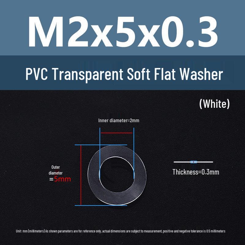 Yigu Transparent PVC Washer: Insulating Soft Rubber Gasket for Screws