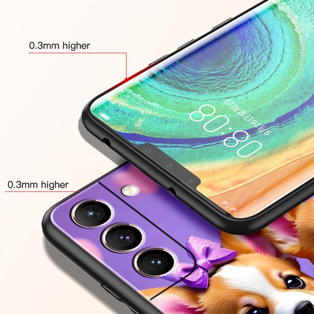 Cute Corgi Dog Phone Case Cover for Samsung Galaxy S26 S25 S24 S23 S22 S20 S21 FE Ultra S25 Edge Plus 5G Soft TPU Shell Fundas