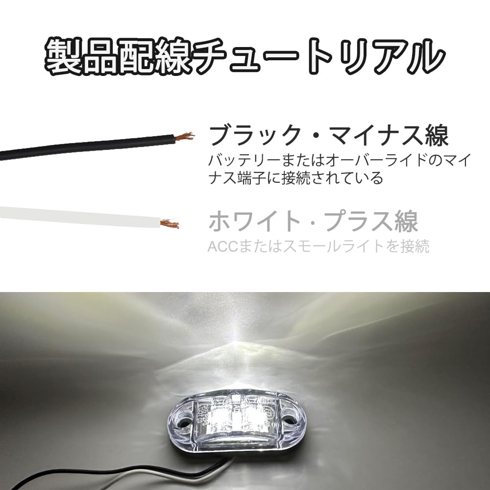 Side Marker LED -24V Truck Marker Lamp Side Marker Lamp Turn Signal Lamp Truck White Set of 4