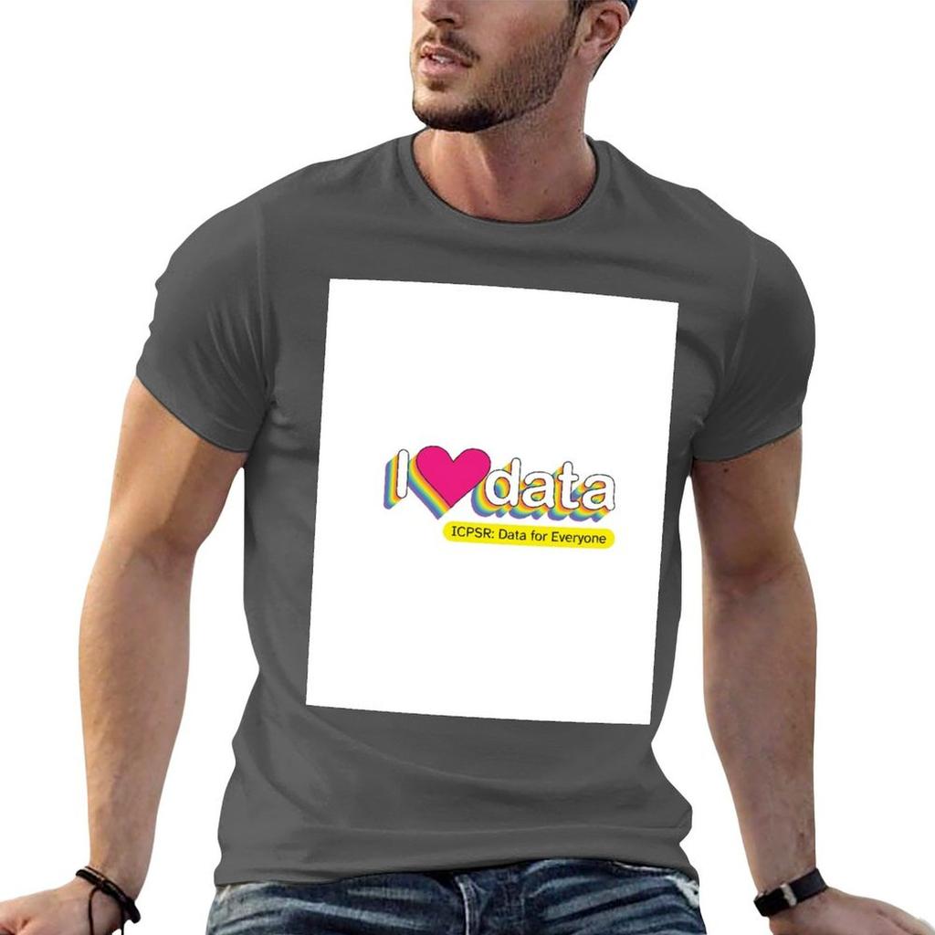 I Love Data ICPSR Data for Everyone TShirt Comfortable Workout Short Sleeve Shirt