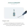 BAMOER 925 Sterling Silver Moon Tarot Hanging Pendant Charms for Women Bangle and Bracelet DIY Jewelry