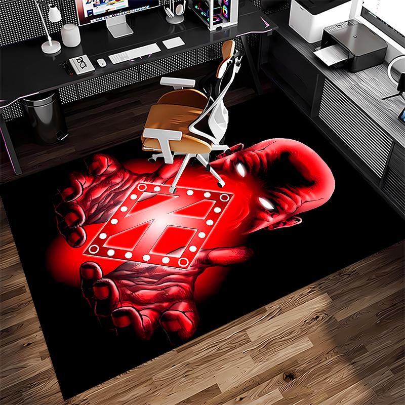 1pc Kappa Alpha Psi Print Area Rug - Soft, Washable Non-Slip Indoor Mat for Office Chairs, Living Room, Home Office Decorative Rug