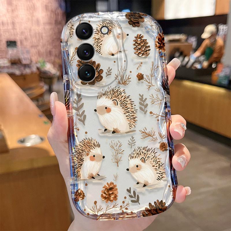 

Cartoon Hedgehog Case for Samsung Galaxy S25 S24 S23 S22 S21 Ultra Plus S20 FE A73 A72 A71 A56 A55 A54 5G A52 A52S A51 4G Cover Galaxy A51 4G