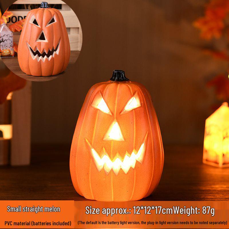 Halloween Light-Up Hollow Pumpkin Lantern for Outdoor Decor