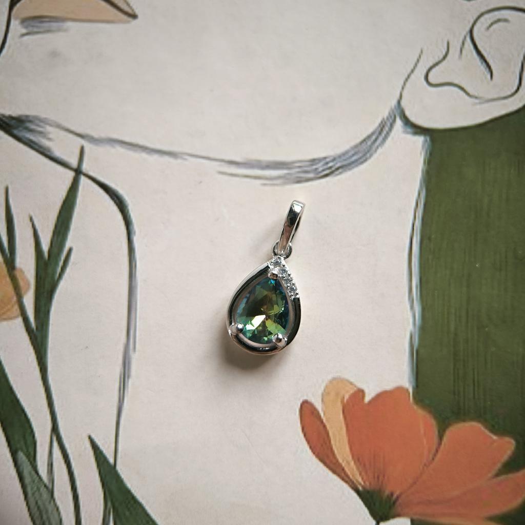 Серебряная подвеска с мистик топазом 0.736ct (2212645)