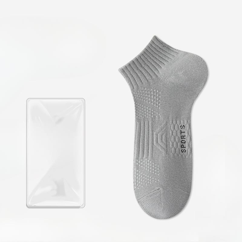 Men's Summer Thin Cotton Sports Anti Ball Mesh Eye Breathable Deodorant Wicking Socks