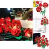 Realistic Roses Flowers Building Block Bricks Educational Toys Set For Girls