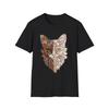Boho Cat Mandala T-Shirt and Kids Tshirt | Artistic Zen Animal Graphic Tee