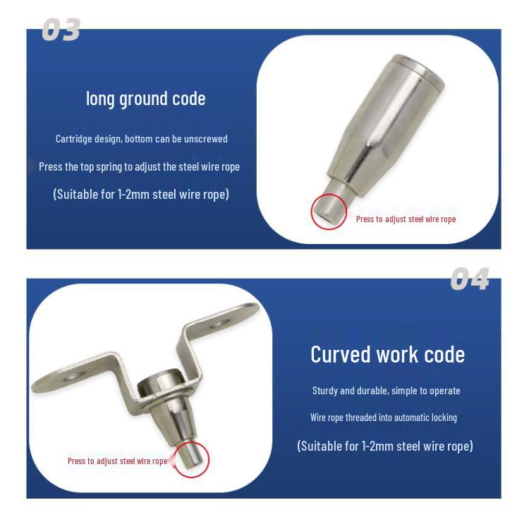 Stainless Steel Wire Rope Fastener for Picture and Sign Hanging