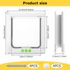 Cat Flap Door Weatherproof Interior Pet Door with 4 Way Lock Easy To Install Pet Doorway for Cabinet Garage Laundry Room Closet
