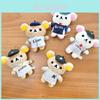 Adorable Plush Bear Keychain For Easygoing Characters Soft And Cuddly Gift Idea