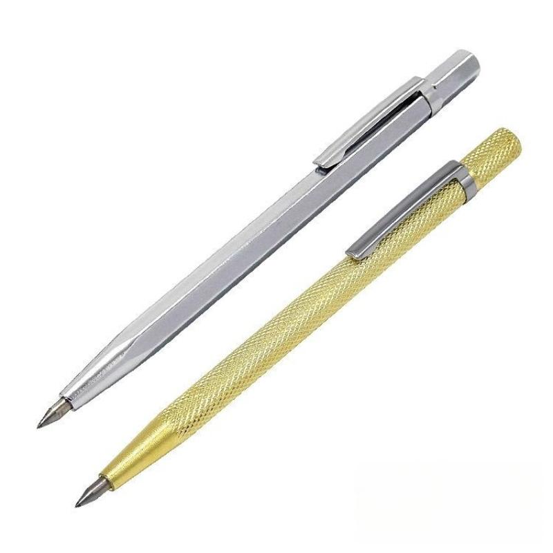 2Pcs Carbide Scriber Diamond Glass Cutter Carbide Scriber Hard Metal Tile Cutting Hand Tool for Wood Engraving