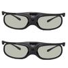 2Pcs 144Hz 3D Active Shutter Glasses DLP LinK LCD Lens 3D Glasses for 3D DLP Orojectors