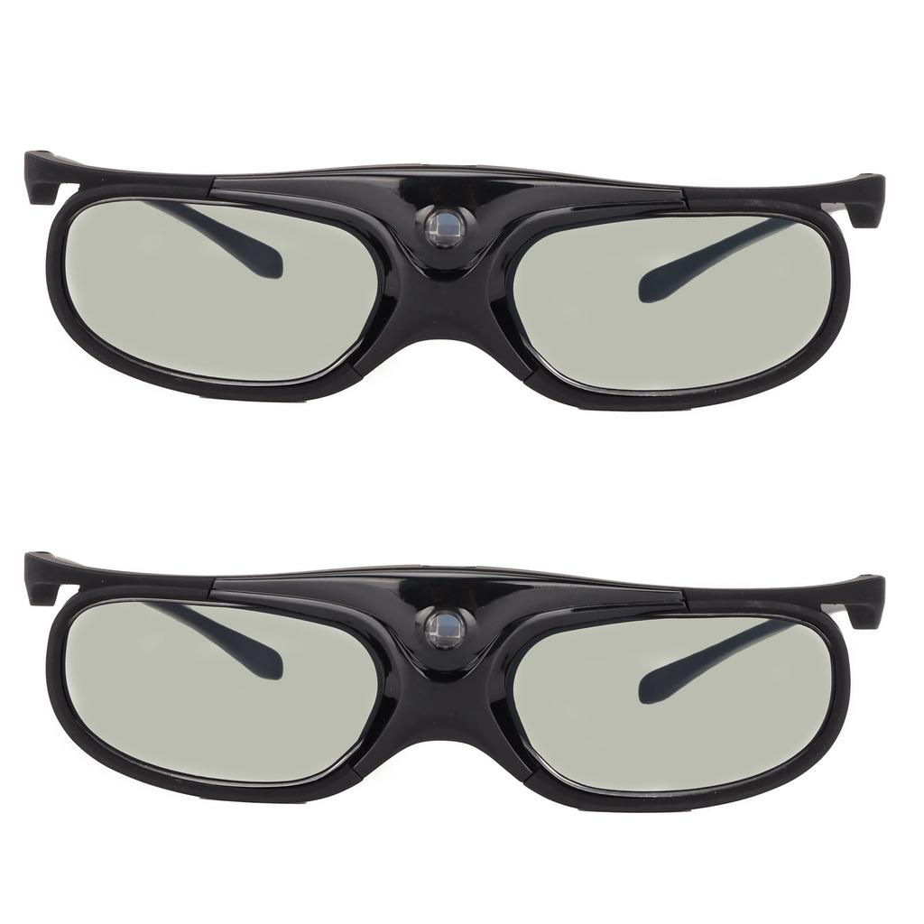2Pcs 144Hz 3D Active Shutter Glasses DLP LinK LCD Lens 3D Glasses for 3D DLP Orojectors