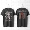 Poison Flesh & Blood World Tour Men's T Shirt Skull Bones Rock Band Album Merch