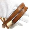 HERMES vintage flap tote bag, handbag Shoulder Bag Leather/Canvas Beige/Brown