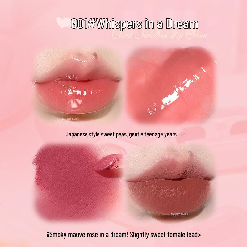 

Блеск для губ Gogotales с двойным аппликатором: Стойкая, увлажняющая грязь для губ и зеркальная помада с водным сиянием