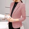 Women's Blazer Red Long Sleeve Blazers Pockets Jackets Coat Slim Office Lady Jacket Female Tops Suit Blazer Femme Jackets